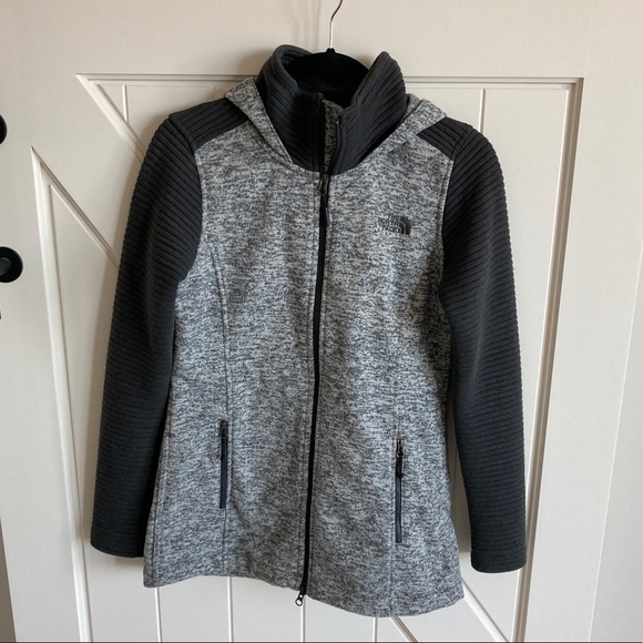 North face fleece hooded jacket - Picture 1 of 7